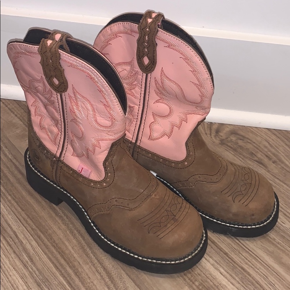 Justin’s Women Size 8 Steel Toe Boots